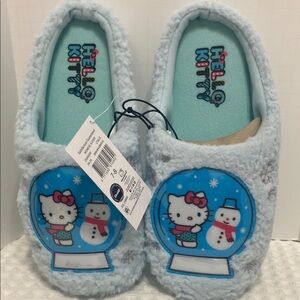 Hello Kitty Blue Cozy Slippers